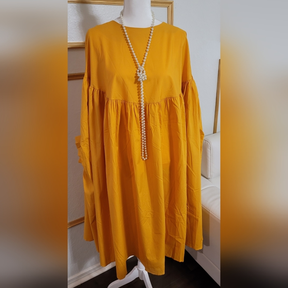 Free style Batwing Sleeves Cotton Dress. "PLEASE SPECIFY COLOR" **SOLD OUT** - Picture 5 of 8